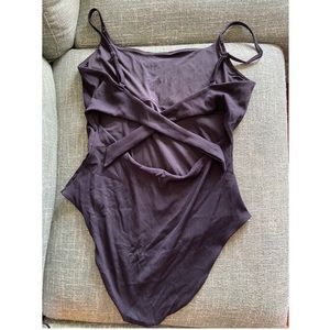 Aerie Tie Back Black Swimsuit Size XL